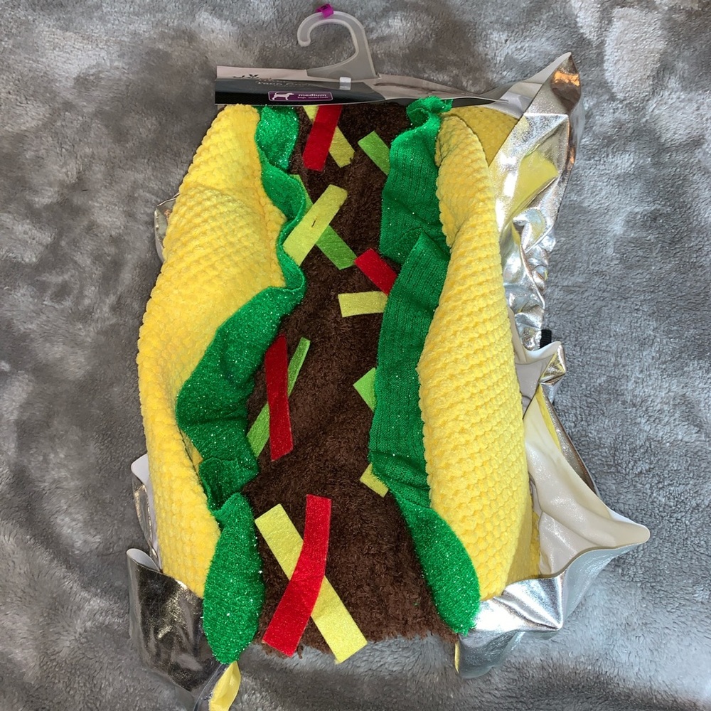 Size Medium Pet Halloween Costume Taco Tuesday Food Dog Celebrate New